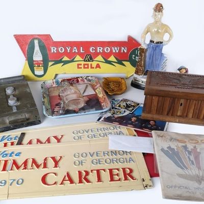 VARIED AMERICANA SIGNS STATUES DOCUMENTS ETC (13)