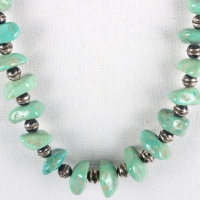 SW STYLE STERLING SILVER LADIES NECKLACE W/ JASPER