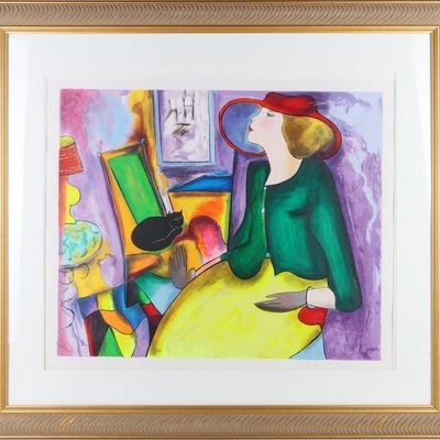 LINDA LE KINFF "LES GANTS" SIGNED LTD ED. GICLEE