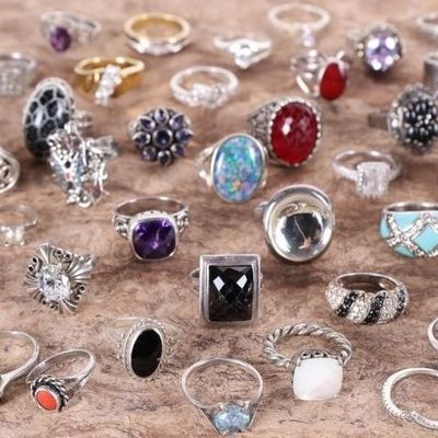 LARGE STERLING SILVER WOMEN/MENS RING LOT (47)