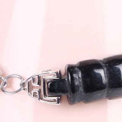 STERLING SILVER BLACK ONYX LADIES BRACELET
