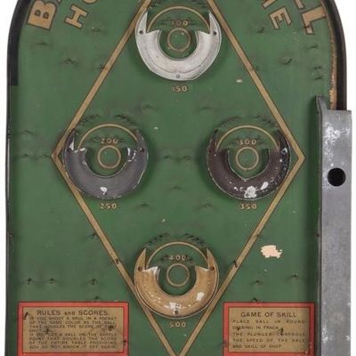 ANTIQUE 1930 BAFFLEBALL GOTTLIEB HOME PINBALL GAME