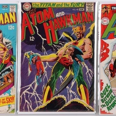 THE ATOM #36, 40, 41 SILVER AGE DC COMICS VF (3)
