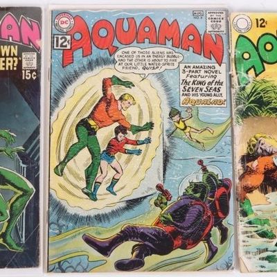 AQUAMAN # 4, 45,& 54 DC SILVER AGE COMIC BOOKS LOT