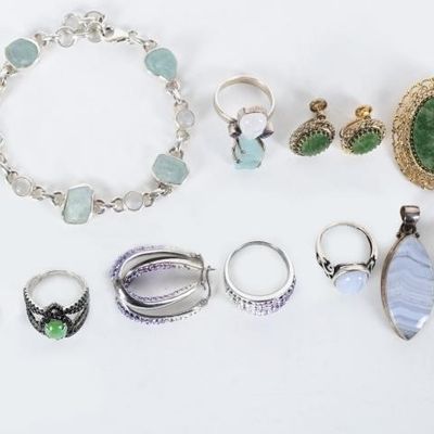 LADIES ASSORTED STERLING SILVER JEWELRY SETS