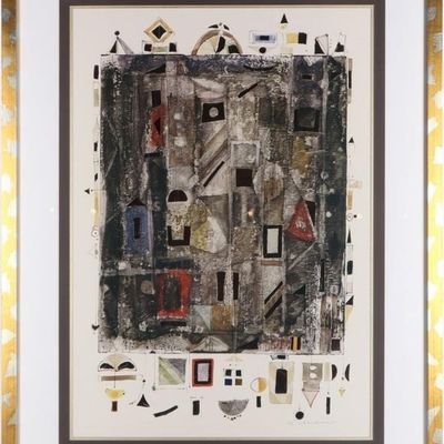 WALTER LINDNER MONOTYPIC PRINT CONTEMPORARY ART