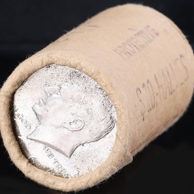90% SILVER 1964 P KENNEDY HALVES ROLL OF TWENTY