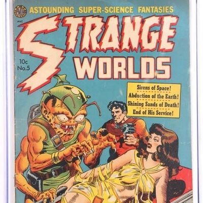 STRANGE WORLDS #5 CGC 4.0 - BONDAGE COVER 1951