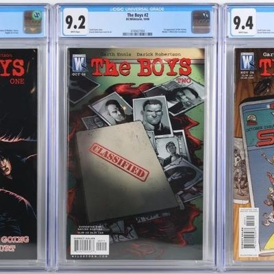 THE BOYS #1-3 CGC 9.2-9.4 1ST BUTCHER A-TRAIN ETC