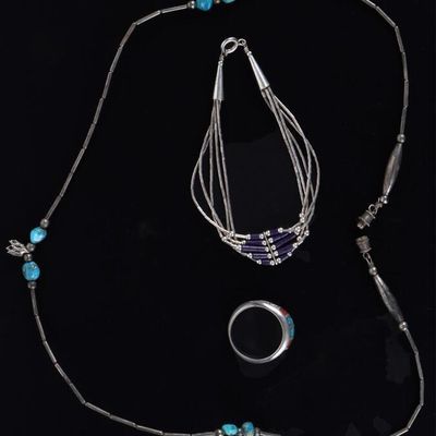STERLING SILVER SOUTHWEST TURQUOISE JEWELRY