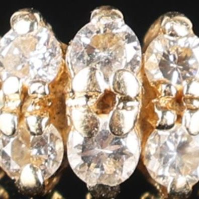 14K YELLOW GOLD NATURAL DIAMOND LADIES RING