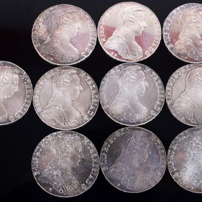 1780 THERESA THALER 83.3% SILVER RESTRIKES -(10)