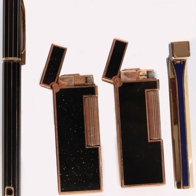 DUNHILL BLACK SPARKLE COLIBRI C LUXURY LIGHTERS- 4