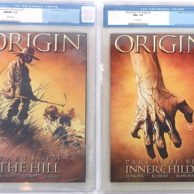 WOLVERINE: THE ORIGIN #1 & #2 CGC GRADED COMICS