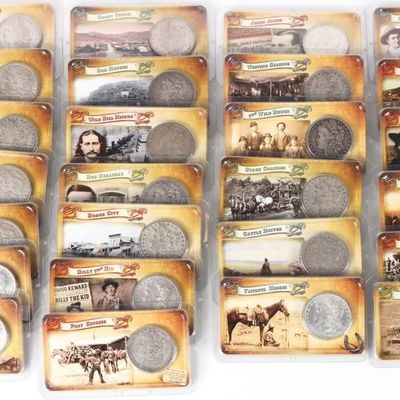 90% SILVER LITTLETON BOX OF MORGAN DOLLARS - (26)