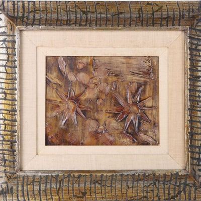 SUNBURST ABSTRACT OIL PAINTING GABY CONTEMPORARY