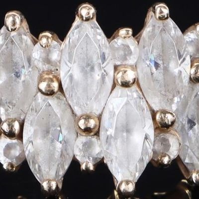 Sale Photo Thumbnail #74: 14K YELLOW GOLD LADIES RING W/ CUBIC ZIRCONIUM