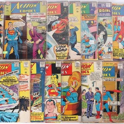 Sale Photo Thumbnail #224: SILVER AGE ACTION COMICS SUPERMAN JFK ISSUE (16)