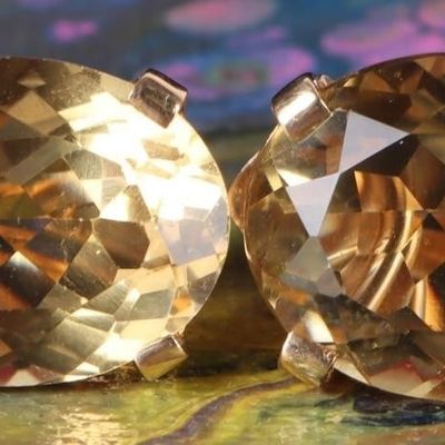 Sale Photo Thumbnail #286: 14K YELLOW GOLD CITRINE LADIES CLIP-ON EARRINGS