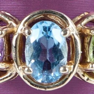 Sale Photo Thumbnail #147: 10K YELLOW GOLD SEMI-PRECIOUS GEM LADIES RING