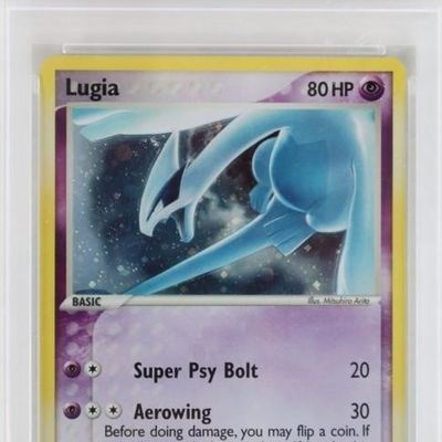 Sale Photo Thumbnail #416: LUGIA 2007 HOLO 2/17 POKEMON TCG PSA 7 RARE CARD