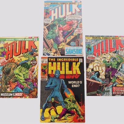 Sale Photo Thumbnail #239: INCREDIBLE HULK SILVER AGE MARVEL COMICS (4)