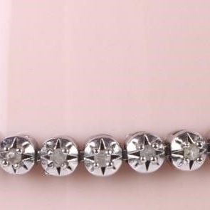 Sale Photo Thumbnail #9: 0.50CTW EARTH-MINED DIAMOND STERLING BRACELET