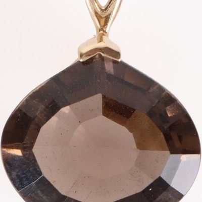 Sale Photo Thumbnail #262: 14K YELLOW GOLD LADIES PENDANT W/ LARGE SPINEL