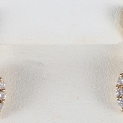 Sale Photo Thumbnail #280: 18K YELLOW GOLD NATURAL DIAMOND RUBY EARRINGS