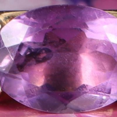 Sale Photo Thumbnail #142: VINTAGE 10K GOLD AMETHYST OVAL CUT RING