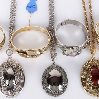 Sale Photo Thumbnail #316: WHITING & DAVIS ORNATE NECKLACES/BRACELETS - (7)