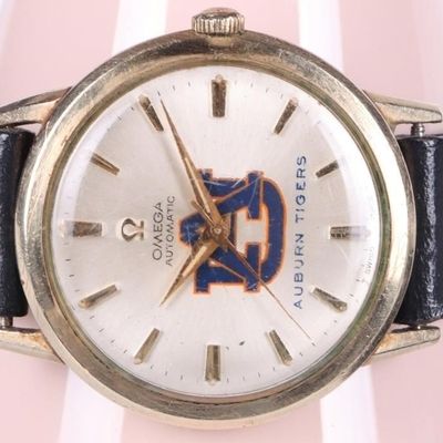 Sale Photo Thumbnail #34: 10K GOLD FILLED OMEGA WATCH AUBURN TIGERS FACE