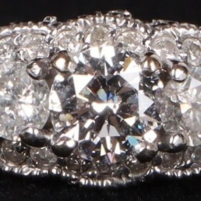 Sale Photo Thumbnail #107: 1.33CTW NATURAL DIAMOND 14K WHITE GOLD LADIES RING