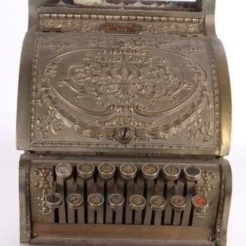 Sale Photo Thumbnail #455: ANTIQUE 1900'S NATIONAL CASH REGISTER MODEL 313