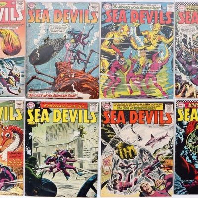 Sale Photo Thumbnail #227: SEA DEVILS SILVER AGE DC COMICS HIGH GRADE (8)
