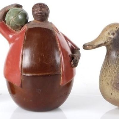 Sale Photo Thumbnail #442: BRAZILIAN & PERU FOLK ART FIGURES & CARVINGS