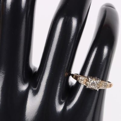 Sale Photo Thumbnail #75: 14K YELLOW GOLD NATURAL DIAMOND LADIES RING