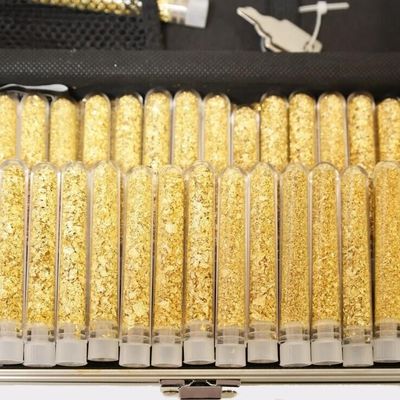 Sale Photo Thumbnail #36: 24K GOLD FLAKE VIALS W/ CASE - (54)