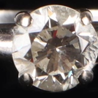 Sale Photo Thumbnail #102: 14K WHITE GOLD LADIES RING W 0.5CT NATURAL DIAMOND