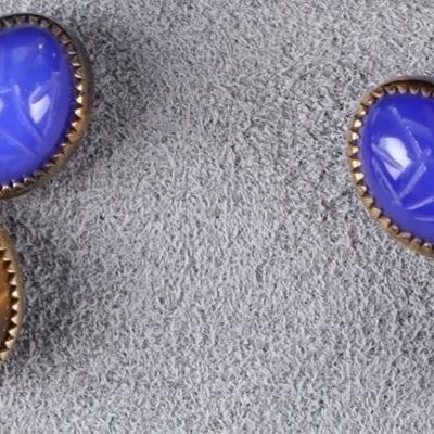 Sale Photo Thumbnail #295: 14K YELLOW GOLD LADIES EARRINGS W/ TIGERS EYE ETC