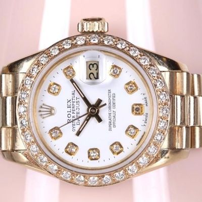 Sale Photo Thumbnail #33: 1979 ROLEX 18K YG 6917 PRESIDENTIAL LADIES WATCH