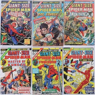 Sale Photo Thumbnail #248: GIANT-SIZE SPIDER-MAN COMPLETE SERIES #1-6 HIGH GR