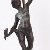 Sale Photo Thumbnail #46: FORTUNA SPELTER STATUE LAMP AFTER GIAMBOLOGNA
