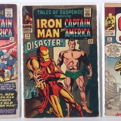 Sale Photo Thumbnail #242: TALES OF SUSPENSE #47, 65, & 79 KEY ISSUES