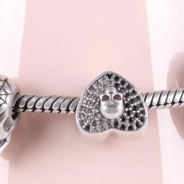Sale Photo Thumbnail #14: PANDORA DAY OF THE DEAD STERLING SILVER BRACELET