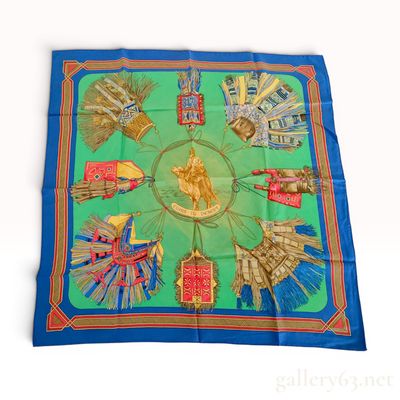 Hermes Cuirs du Desert Silk Scarf
