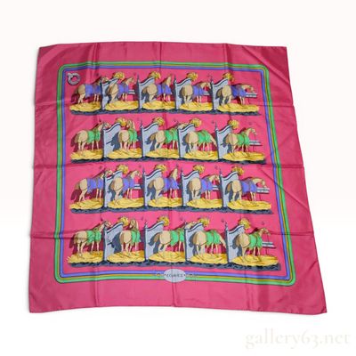 Hermes Paris Ecuries 90 Silk Scarf