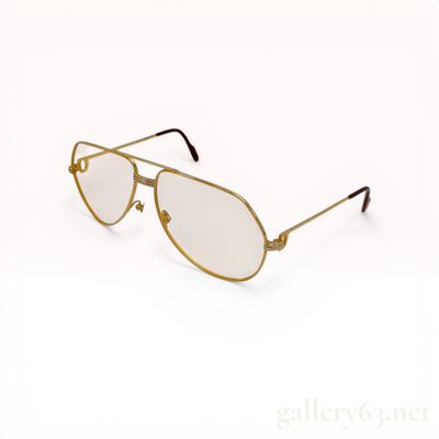 C. 1980s Vintage Cartier Vendome Louis Aviator Eyeglasses