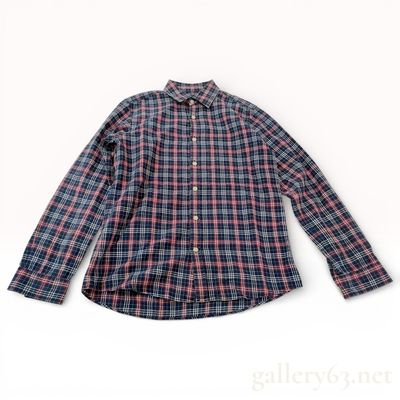 Burberry Black Label Plaid Cotton Long-Sleeve Button-Up Shirt