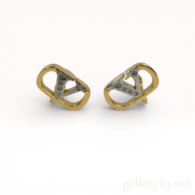 A Pair of Valentino Garavani VLogo Signature Clip-On Earrings